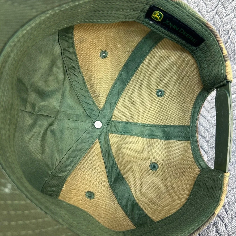 Embroidered Logo Youth Camo John Deere Snapback Baseball Hat Camouflage OSFM